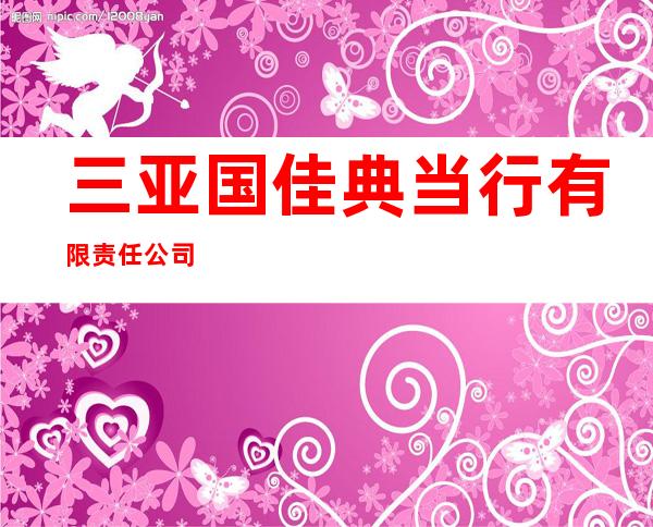 三亚国佳典当行有限责任公司