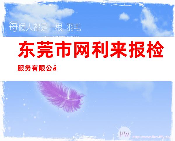 东莞市网利来报检服务有限公司太平分公司