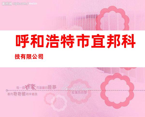 呼和浩特市宜邦科技有限公司