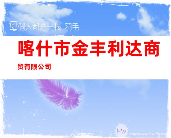 喀什市金丰利达商贸有限公司