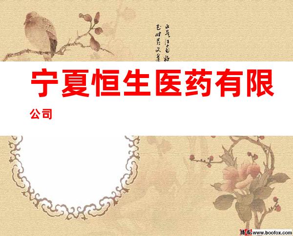 宁夏恒生医药有限公司