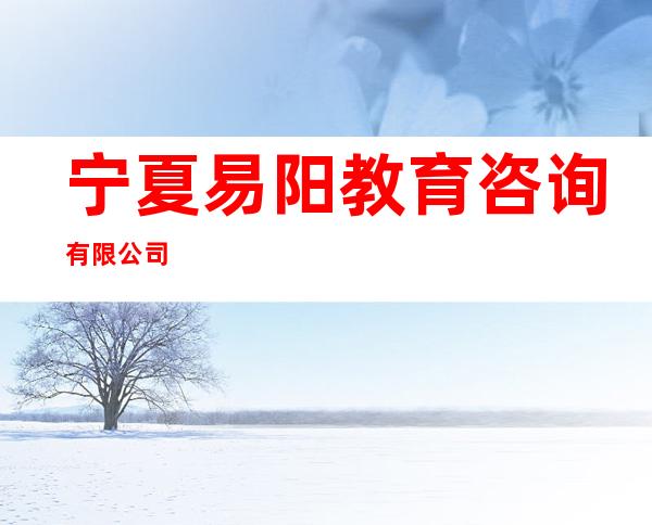 宁夏易阳教育咨询有限公司