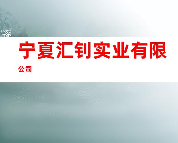 宁夏汇钊实业有限公司