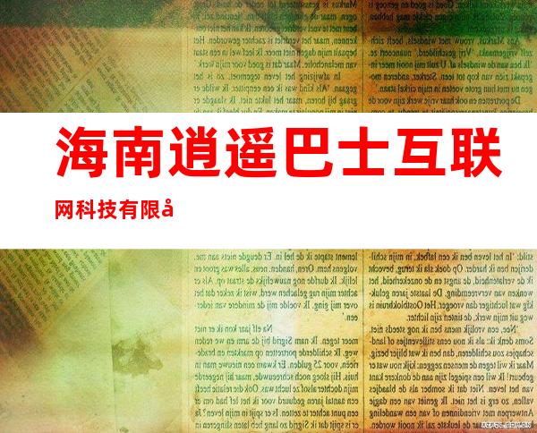 海南逍遥巴士互联网科技有限公司
