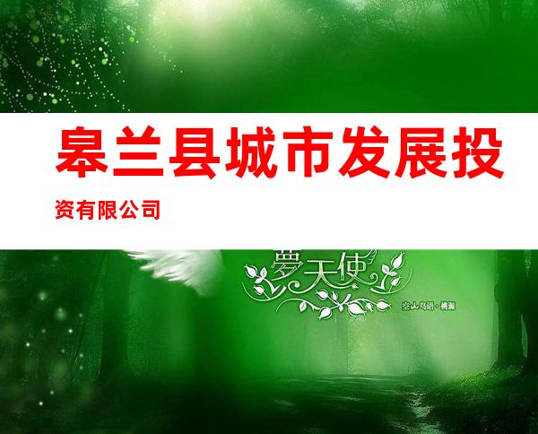 皋兰县城市发展投资有限公司