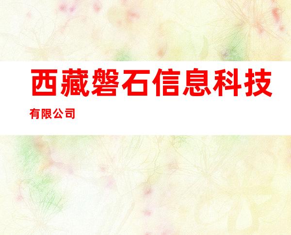 西藏磐石信息科技有限公司