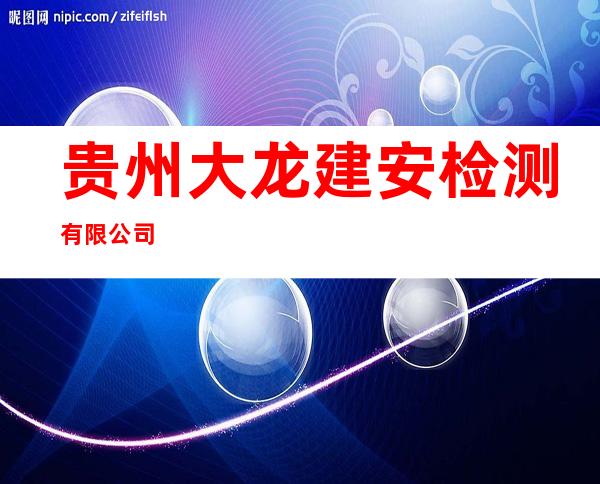 贵州大龙建安检测有限公司