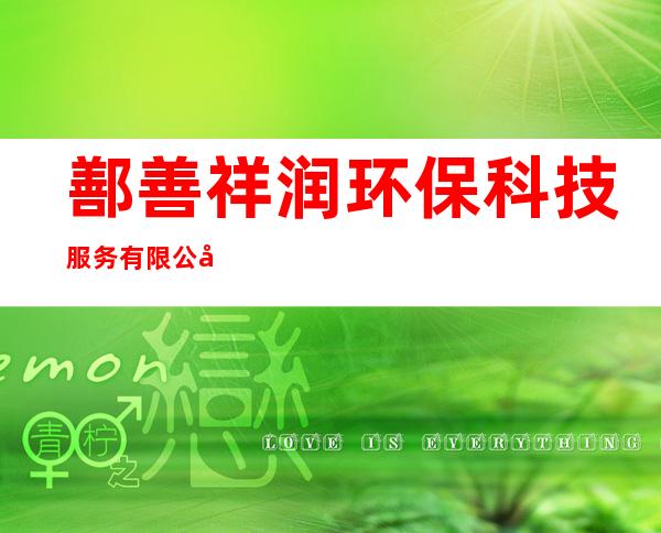 鄯善祥润环保科技服务有限公司