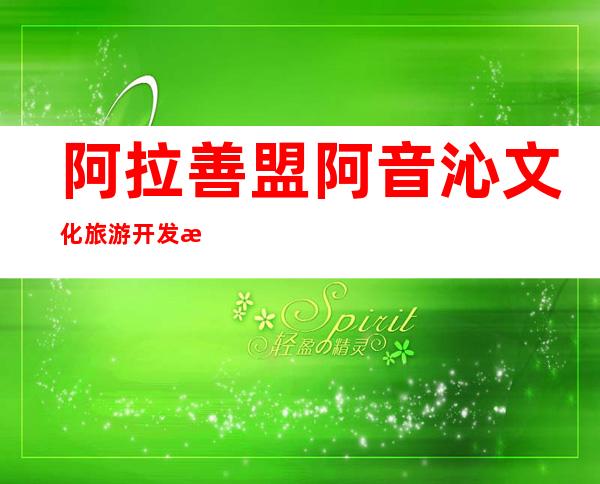 阿拉善盟阿音沁文化旅游开发有限责任公司