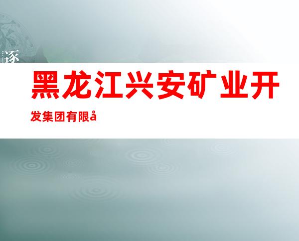 黑龙江兴安矿业开发集团有限公司